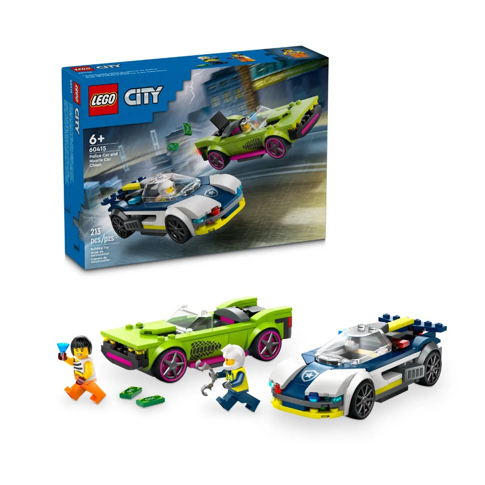 【台中宏富玩具】 LEGO 樂高積木 CITY系列  60415 警車和肌肉車追逐戰