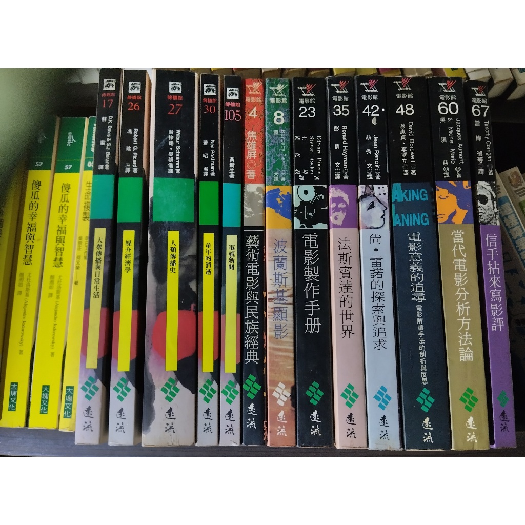書籍 電影意義的追尋 信手拈來寫影評 當代電影分析方法論 與死神乾杯 女吸血鬼卡蜜拉 馬蓋仙對馬蓋仙 因為愛上你辛夷塢