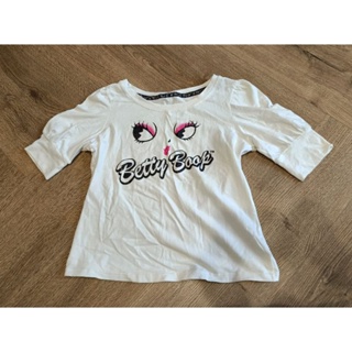 Betty Boop大眼睛五分袖寬鬆T-shirt，約10-12y