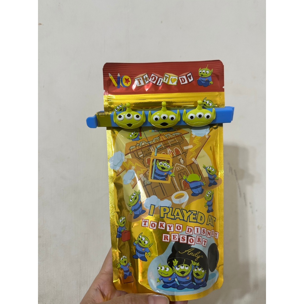 #現貨#東京迪士尼米奇（三眼怪）造型仙貝附封口夾