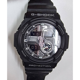二手男錶手錶Casio G-Shock GA-310 Analog Digital Watch Black