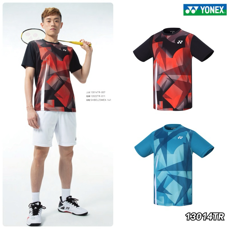 JR育樂🎖️YONEX台灣製羽球網球YY運動排汗衫短袖上衣黑色暗綠色型號13014TR