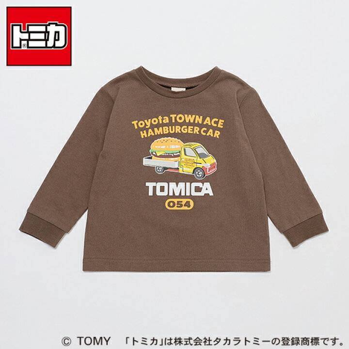 現貨特價【日本正品】TOMICA x petit main聯名T恤 長袖上衣 T-shirt 漢堡車 多美小汽車