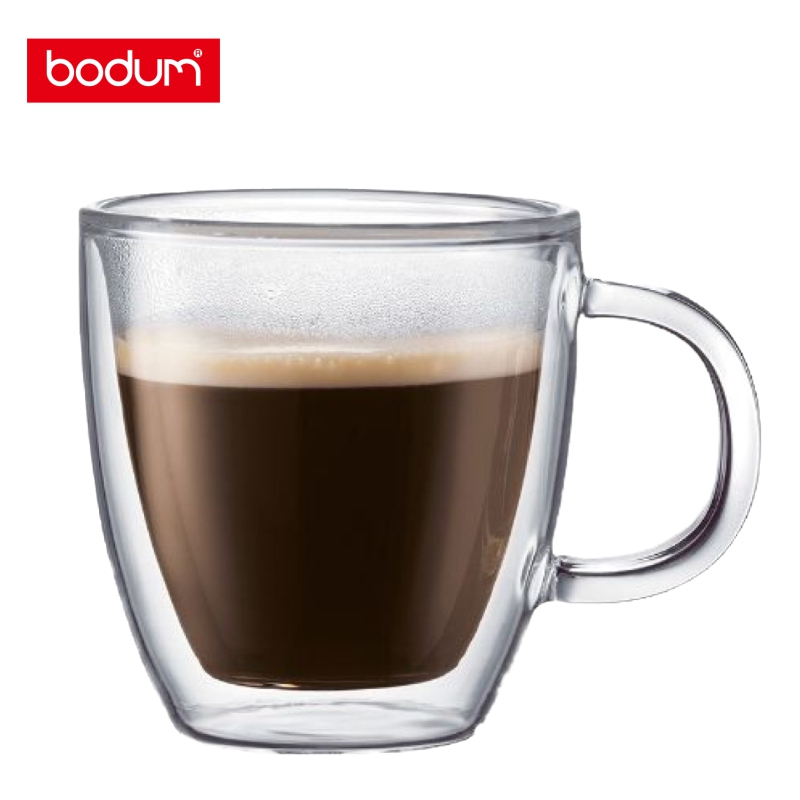 【免運-台灣現貨】【丹麥bodum】bistro 雙層玻璃馬克杯兩件組 300cc-2入｜咖啡杯 水杯 最高可耐176度