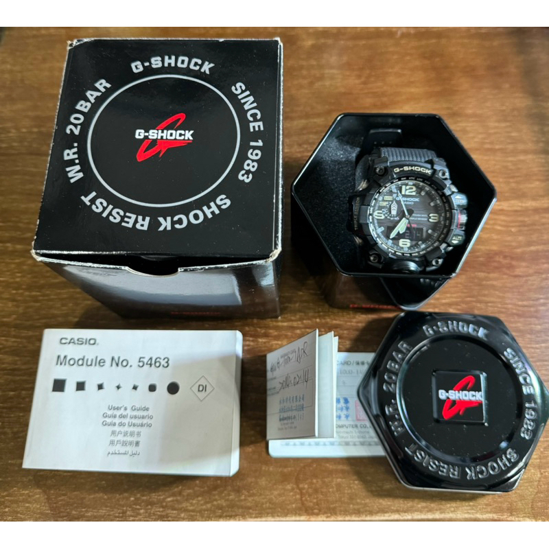 G-SHOCK GWG-1000-1A 完整盒裝和購買證明