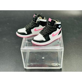 【阿雲】AJ1 黑粉 迷你鞋子模型 立體球鞋 迷你鞋模牆鞋禮盒 購買皆附展示盒