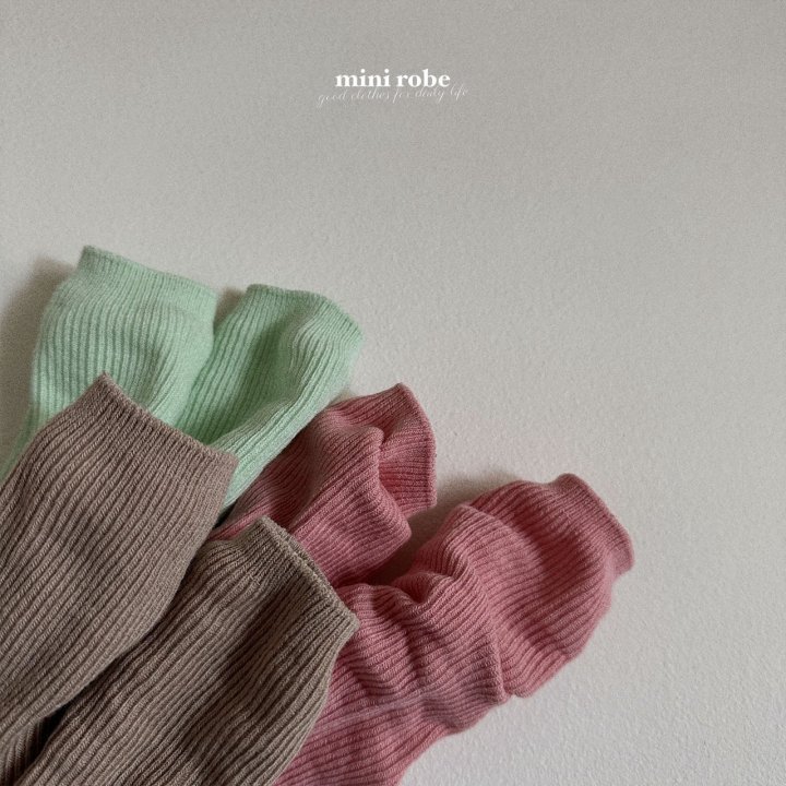 [cream] 現貨💕 韓國 Minirobe 棉花糖色襪子套組 一組三雙 韓國童裝 韓國兒童短襪 童襪 襪子