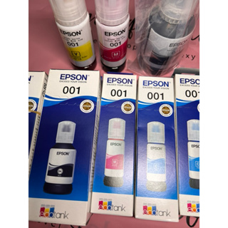 EPSON 001 原廠盒子包裝墨水罐 印表機墨水