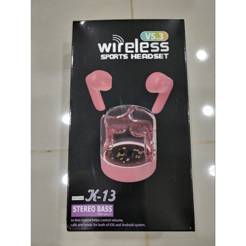K13 無線藍芽耳機 粉色 V5.3