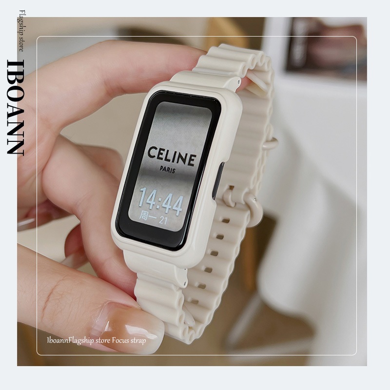 適用於小米手環 8 Active 錶帶 小米液態硅膠海洋款男女情侶錶帶 Redmi 紅米手環 2代 Xiaomi 小米8