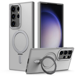 三星S24 Ultra磁吸無線充電支架手機殼S23 plus指環防摔套S24 S23系列手機殼