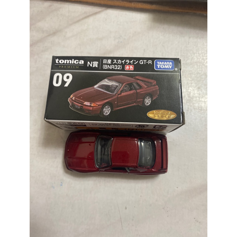 Tomica Premium 一番賞 N賞 09  Nissan Skyline R32紅色（全新如圖、附配件3選1 ）