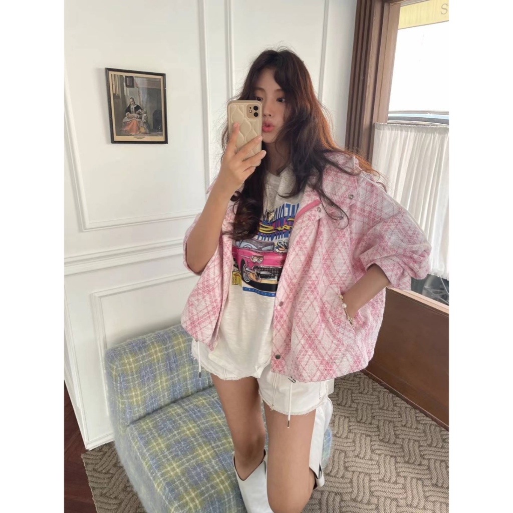 現貨粉色✨𝓜𝓲𝓽𝓪 𝓬𝓱𝓮𝓷韓國代購✈️🇰🇷韓國女裝 Farbe 漢娜歐膩 外套