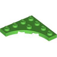 LEGO 樂高 35044 亮綠 轉角 圓弧 薄板 Plate Mod 4x4 Cutout 6331548