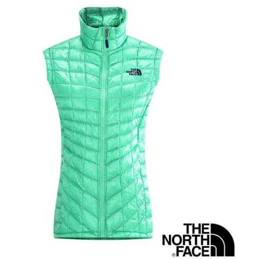 The North Face 女 TB 保暖背心-浪花綠 CUD6BDM 保暖 發熱衣 冬季 背心 運動 休閒