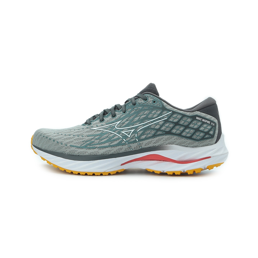 MIZUNO WAVE INSPIRE 20 慢跑鞋 灰綠黃 J1GC244401 男鞋