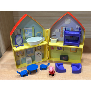 （二手玩具）Peppa Pig 粉紅豬小妹的家 佩佩豬 小豬佩奇 場景玩具 小房子 人偶玩具