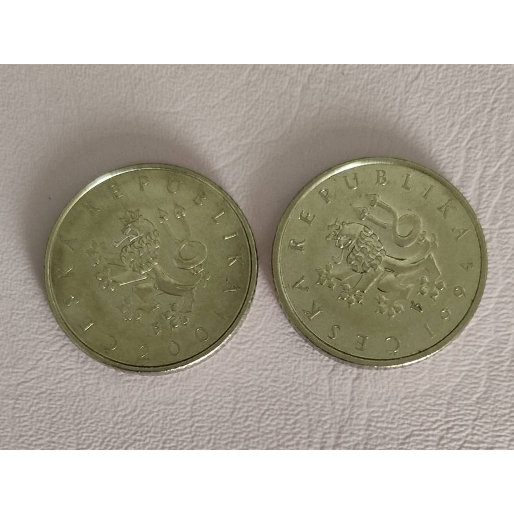 【轉轉money小舖】~捷克硬幣~ $1克朗 年份1994~2001 出國用剩 保證真品 品況如圖示