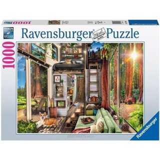 德國Ravensburger 維寶拼圖 紅木森林小木屋(1000P) RV17496