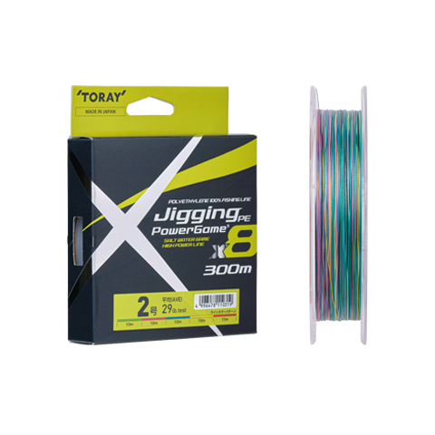 日本製 TORAY東麗 Jigging PowerGame PE X8 300M PE線 5色線 8股編 母線 釣線 線