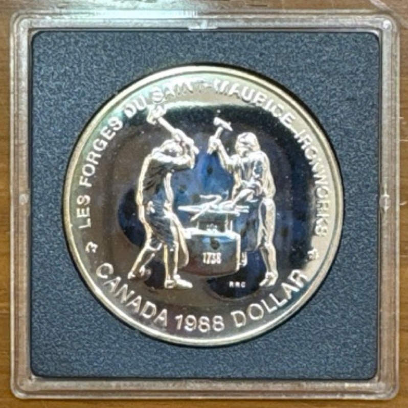 1988年加拿大Dollar銀幣(YW82)