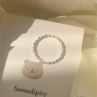 現11號♡Serendipity 韓國🇰🇷 925 silver refinement ring 純銀麻花戒指