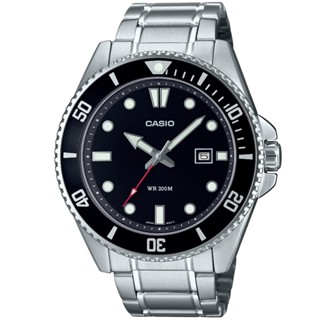 【CASIO】卡西歐 卡西歐運動鋼帶錶-黑水鬼 MDV-107D-1A1 臺灣卡西歐保固一年