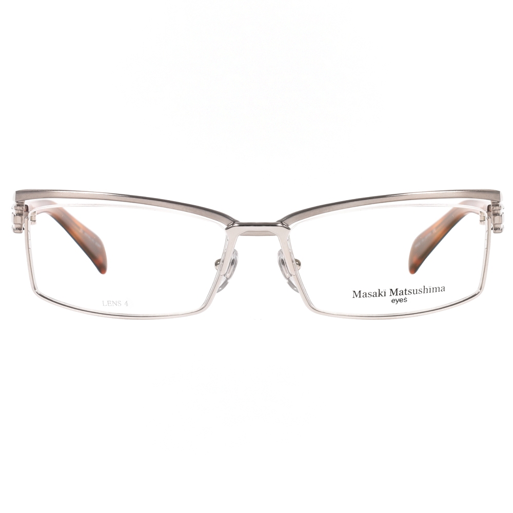 Masaki Matsushima 光學眼鏡 MF1167 C1 立體流線半框 日本鈦 - 金橘眼鏡