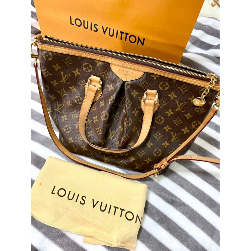 專櫃購入正品 Louis Vuitton 老花水餃包 LV 水餃包 經典MONOGRAM 手提包 側背包 含LV背帶