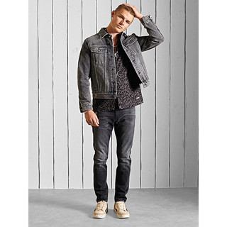 SUPER DRY Denim jacket經典刷色牛仔外套