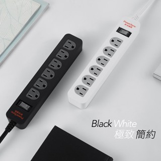 群加 PowerSync 1開6插防雷擊抗搖擺延長線/臺灣製造/1.8M