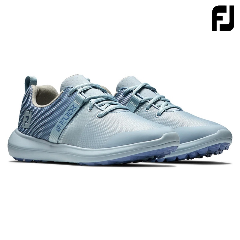 ＊立航高爾夫＊【零碼過季優惠】FootJoy FLEX 女鞋 柔軟舒適 (無釘) #95756,藍灰