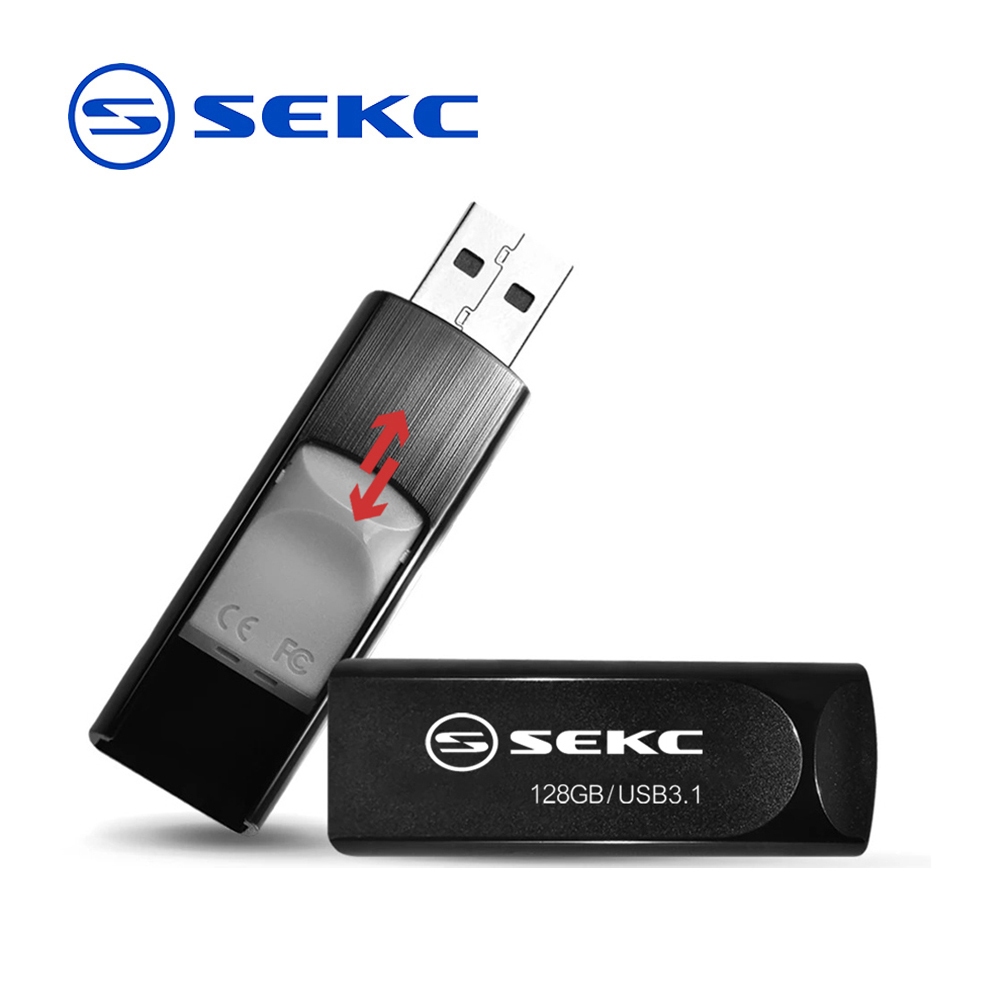 (福利品) SEKC SKD67128GB (SKD67128G)USB 3.1 伸縮式高速隨身碟