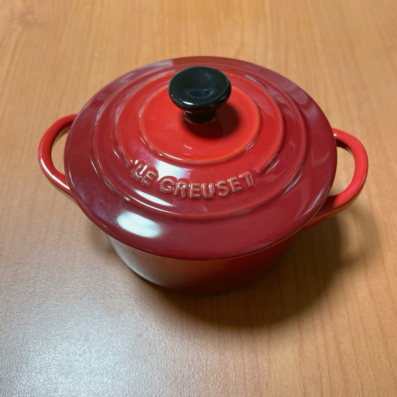 Le Creuset 全新LC陶瓷鑄鐵鍋 10cm 櫻桃紅