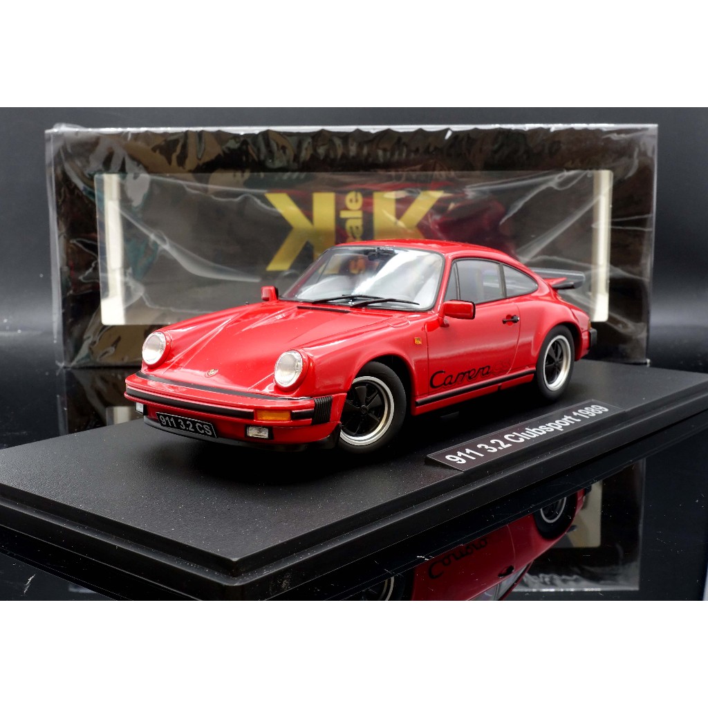 【MASH】現貨特價  KK scale 1/18 Porsche 911 Carrera 3.2 1989 紅