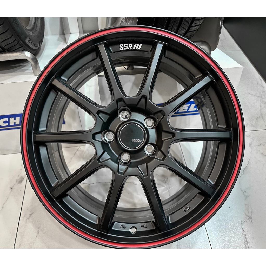 CR輪業 全新 日本品牌 SSR WHEELS GTV05 18吋 19吋 鋁圈 消光黑紅邊