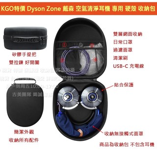 KGO現貨特價Dyson Zone 戴森 空氣清淨耳機 專用 硬殼 收納包 收納盒 手提包盒 保護包盒