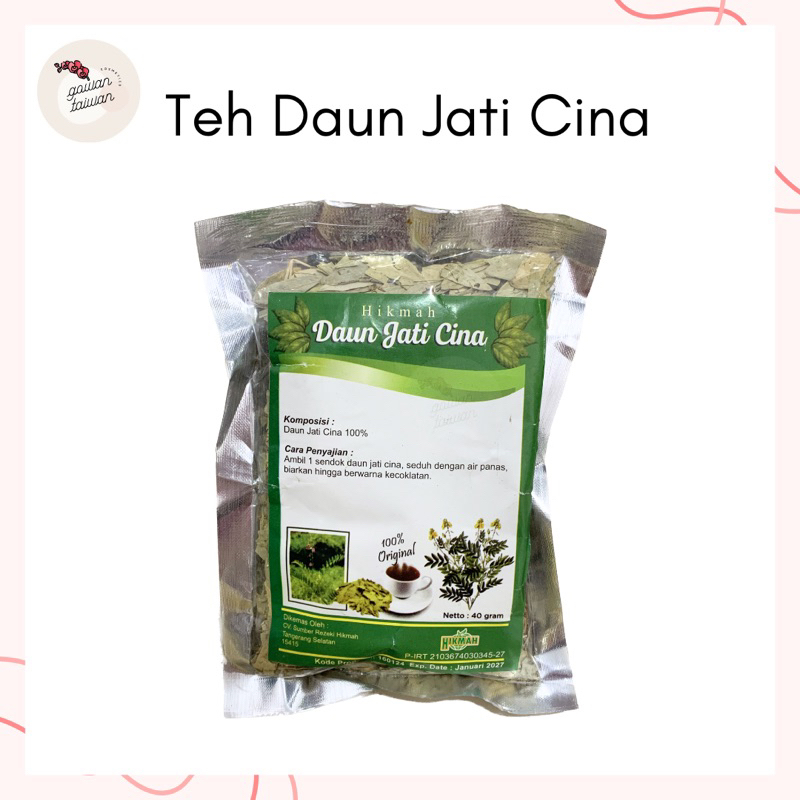 TEH DAUN JATI CINA TEH HERBAL 40GR ORIGINAL