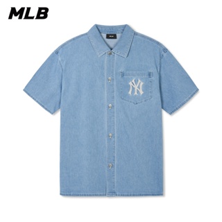 MLB 牛仔丹寧襯衫 紐約洋基隊 (3ADRB0443-50BLL)【官方旗艦店】