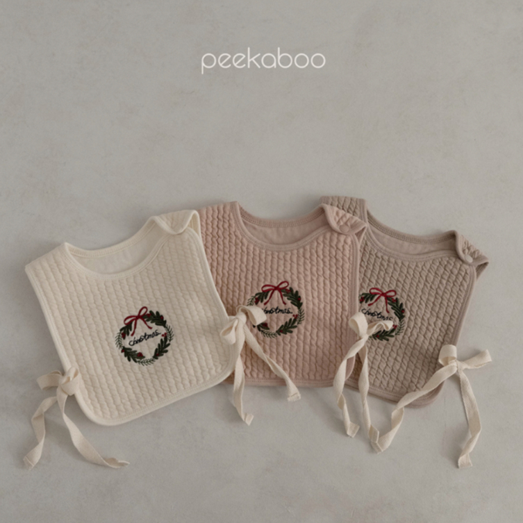 Peekaboo 花圈吸水圍兜《現+預》｜造型巾 吸水巾 圍兜 寶寶圍兜 寶寶上衣 嬰兒衣服 韓國童裝