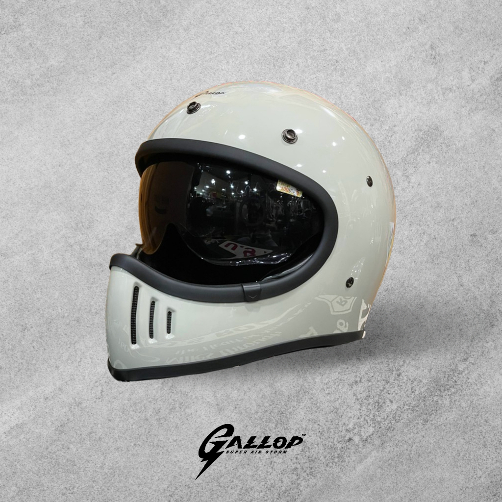 Gallop M2-水泥綠 內鏡片山車帽 10色可選 舒適好戴 全可拆卸內襯
