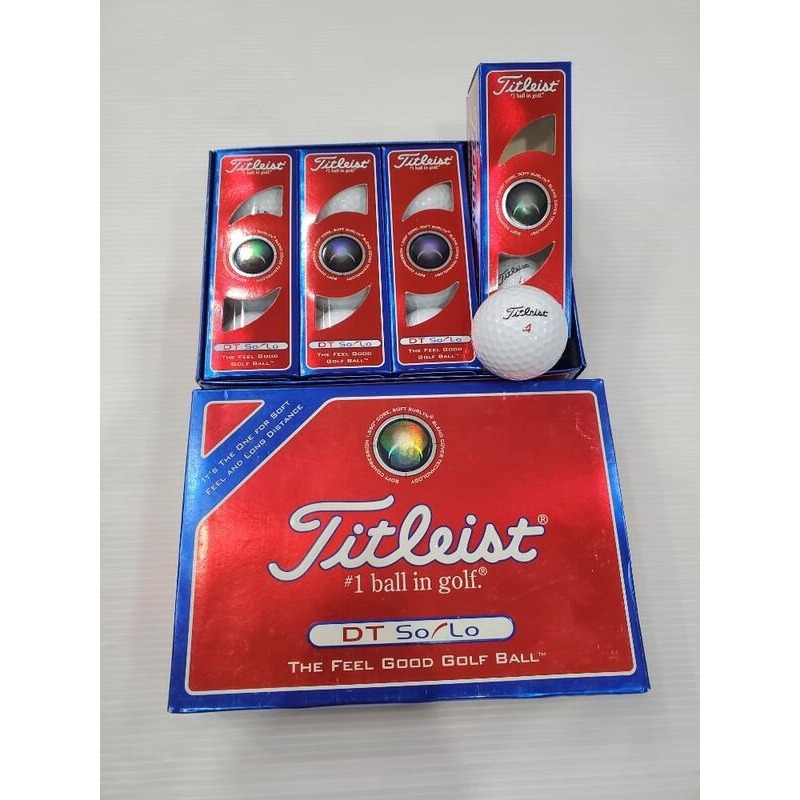 全新品Titleist DT SoLo 高爾夫球 一盒共12顆 Scotty sim2 15006