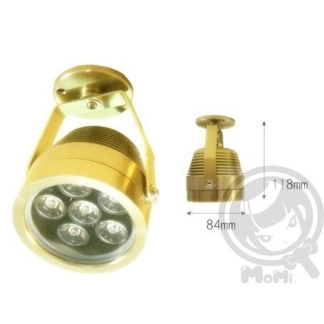 戶外防水投射招牌高級燈具☀MoMi高亮度LED台灣製☀5W/10W/13W (金色-香檳色吸頂燈) 可調角度可固定吸頂燈