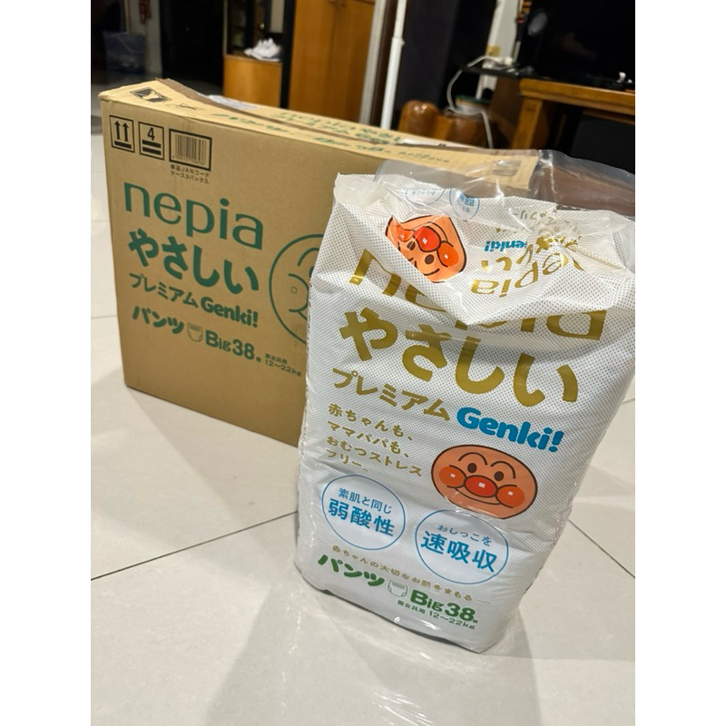 NEPIA GENKI 麵包超人 尿布 拉拉褲 日本 境內版 XL 38+1（贈品）+2（散裝）片