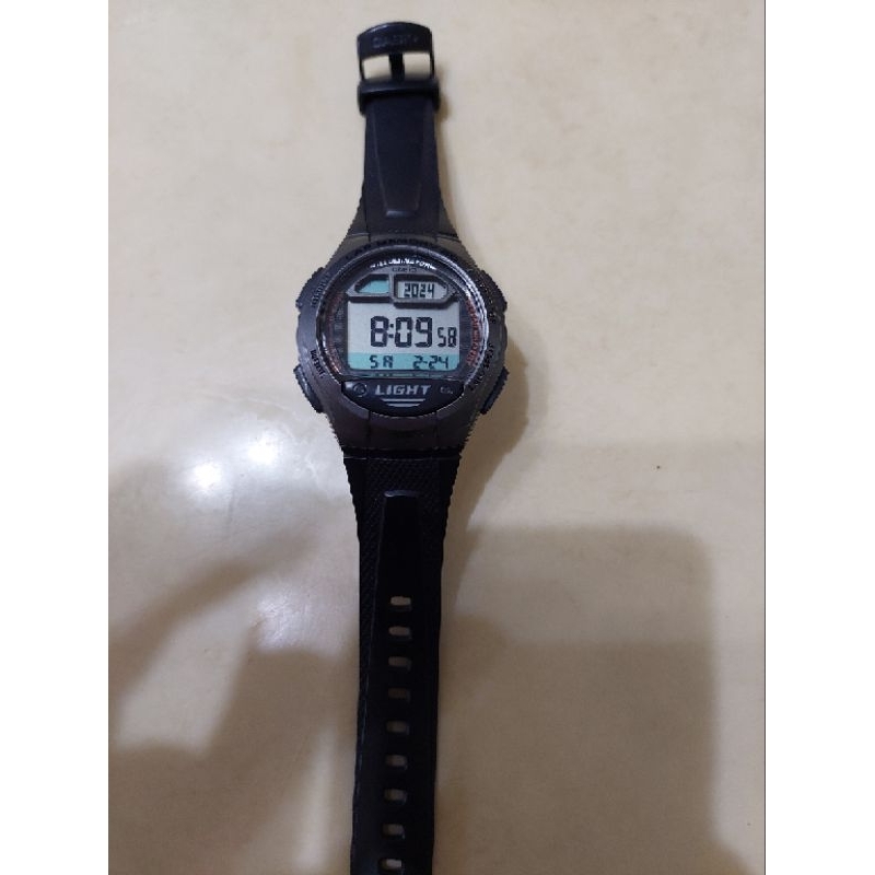 Casio W-734 二手良品電子錶（正貨）