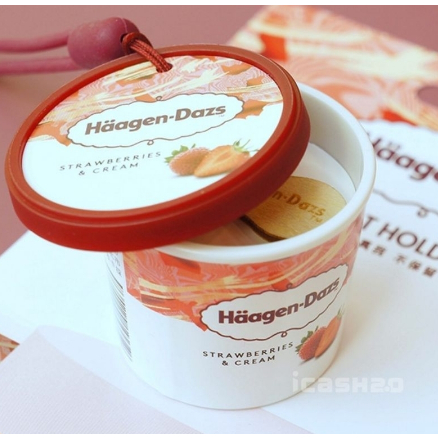 Haagen-Dazs 哈根達斯 草莓冰淇淋 icash2.0 愛金卡 立體造型 悠遊卡  一卡通