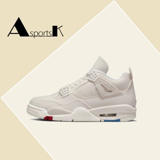 AK-特惠免運Air Jordan 4 Retro Sail 米白 白 帆布 小Levi’s 女鞋 DQ4909-100