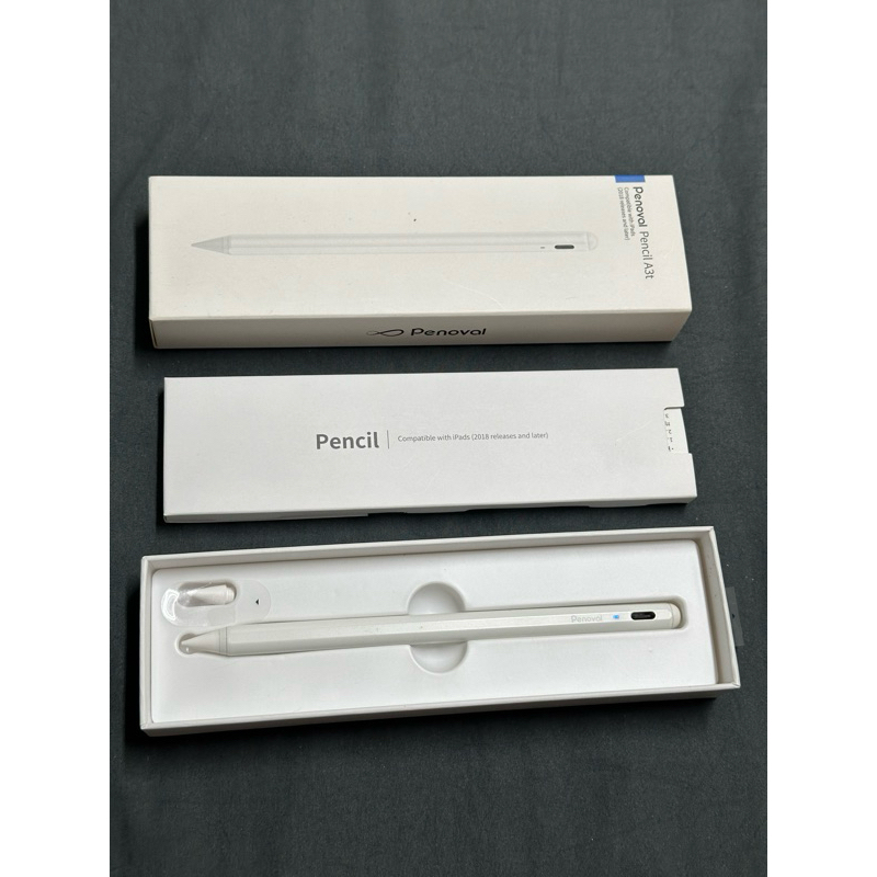 二手Penoval pencil A3t 平板觸控筆、繪圖筆磁吸式平價版apple pencil（僅適用於iPad )