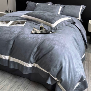 2色/歐美80支天絲棉緹花床包組 專櫃品質 ikea床墊尺寸 素色床單被套枕套 萊塞爾纖維混棉 雙人床包 加大床包