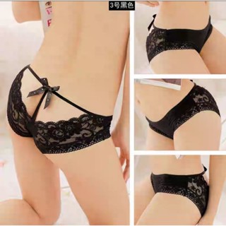 性感蕾絲透氣內褲女鏤空透明低腰夏季三角褲